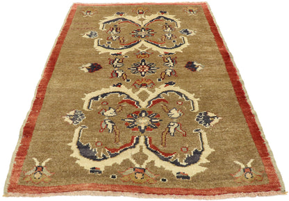 3 x 4 Vintage Turkish Oushak Rug 50116