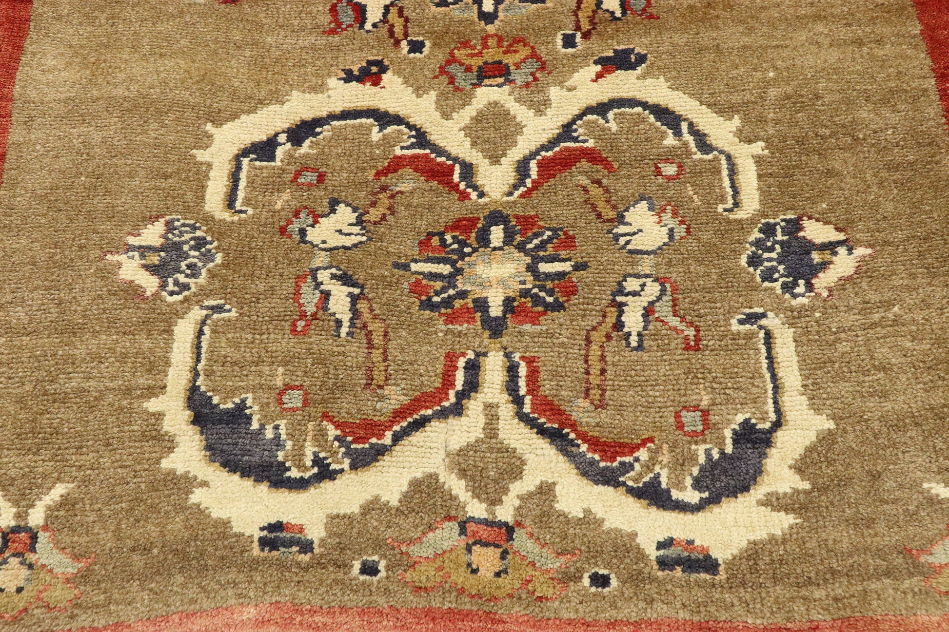 3 x 4 Vintage Turkish Oushak Rug 50116