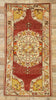 3 x 7 Vintage Turkish Oushak Rug 50129