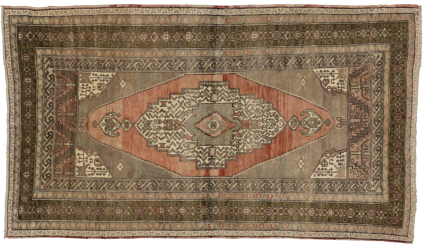 4 x 7 Vintage Oushak Rug 50131