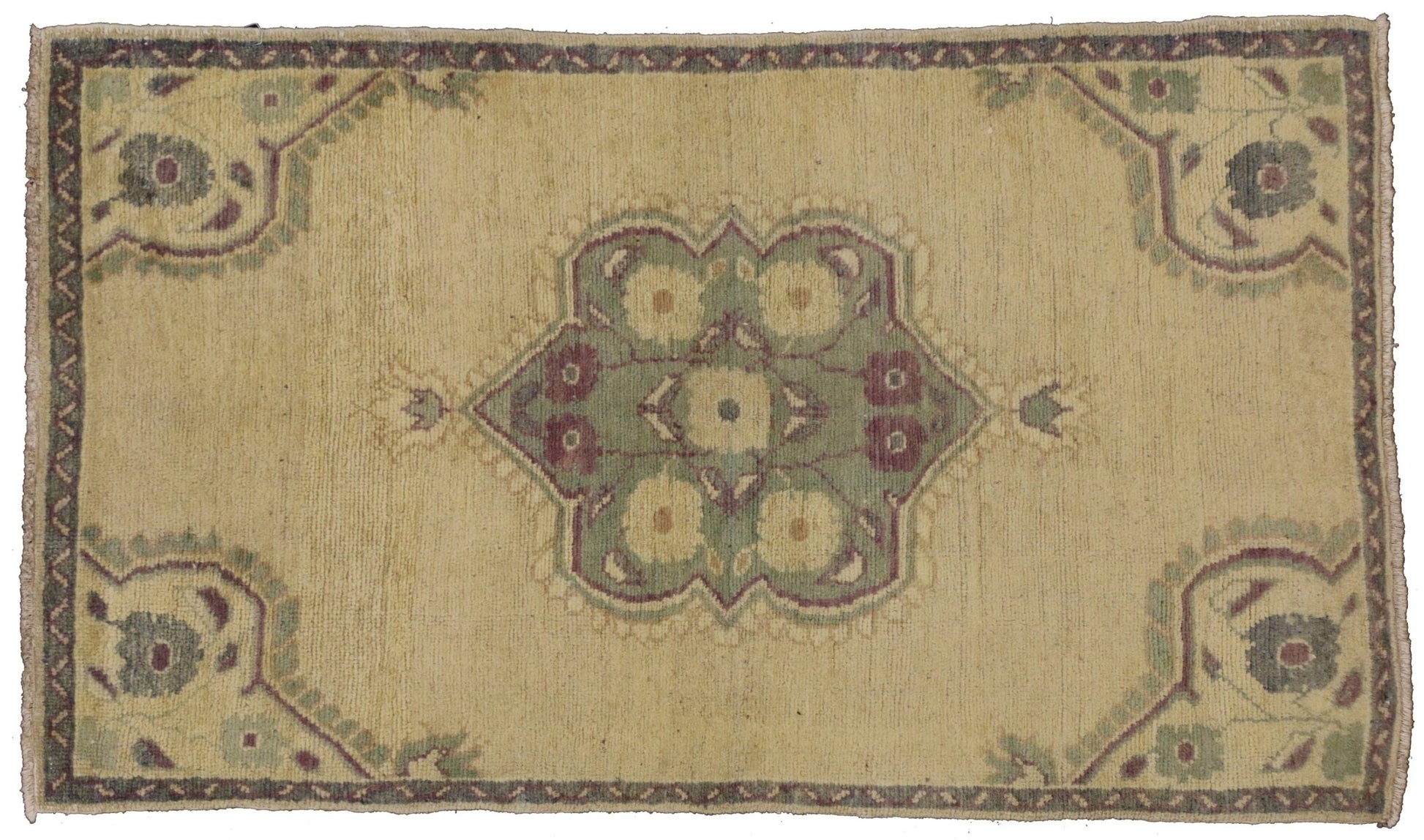 3 x 5 Vintage Turkish Oushak Rug 50137