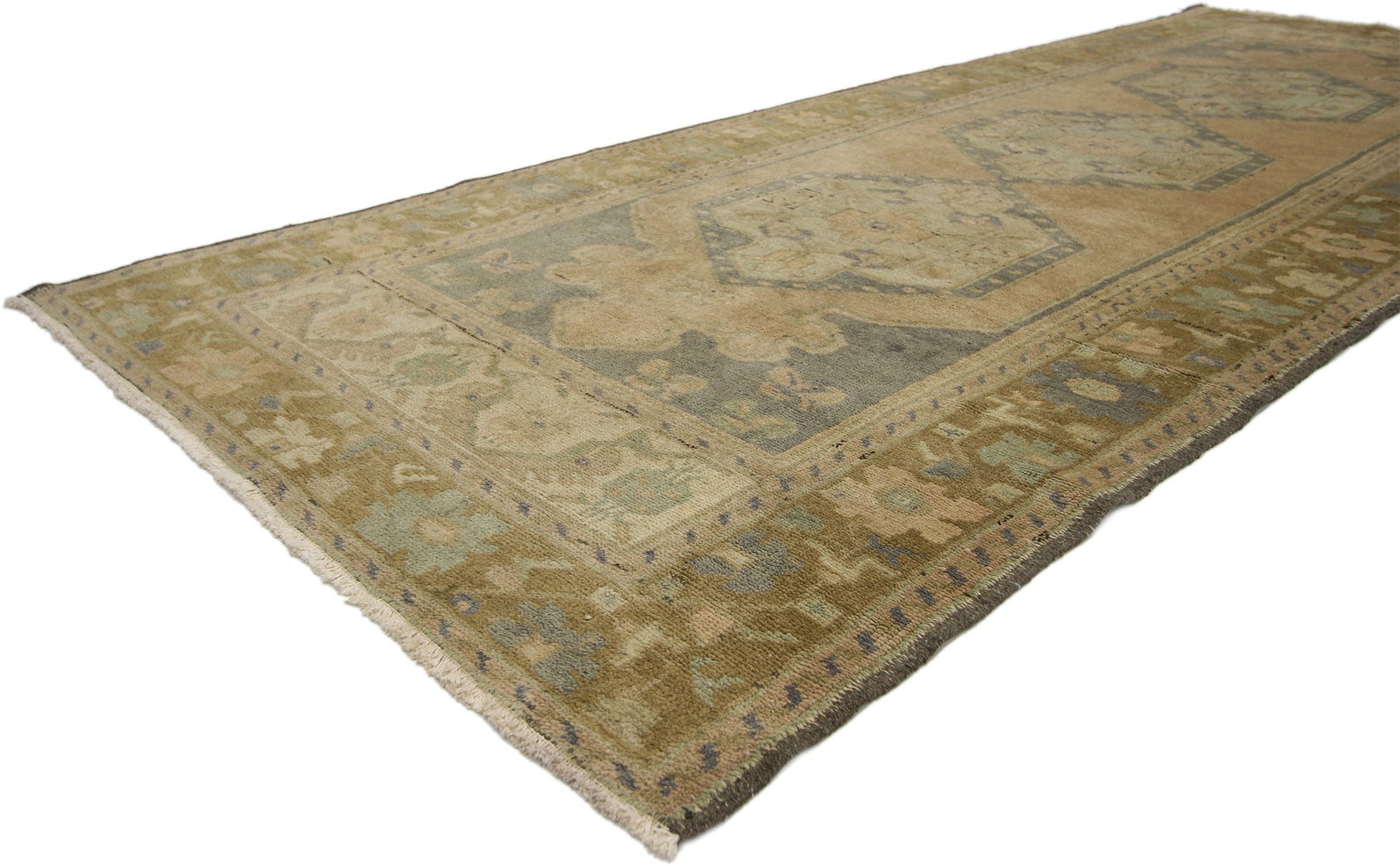 3 x 9 Vintage Oushak Rug 50140