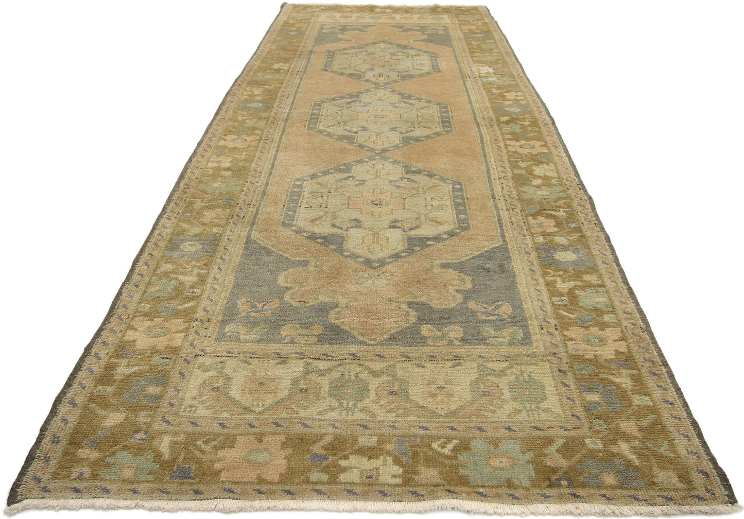 3 x 9 Vintage Oushak Rug 50140