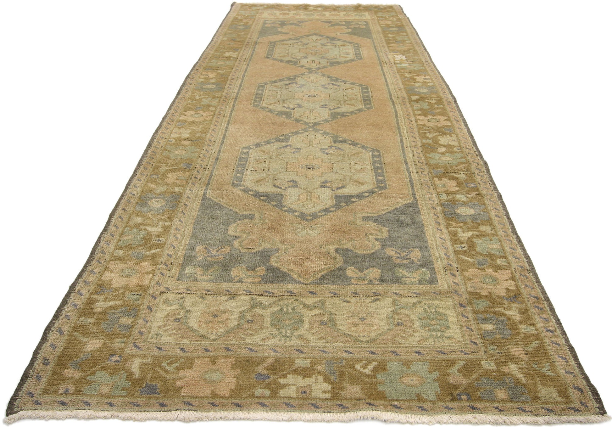 3 x 9 Vintage Oushak Rug 50140
