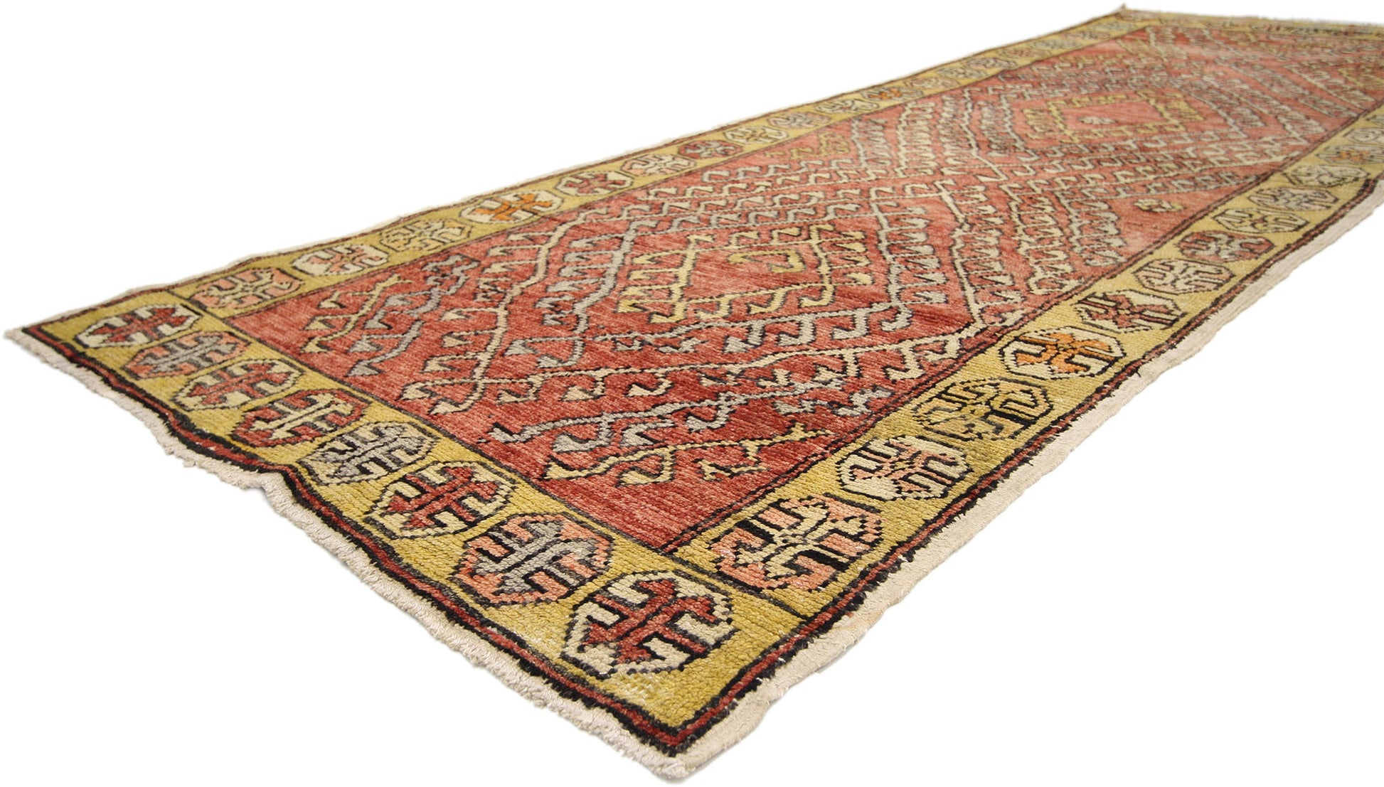 3 x 10 Vintage Turkish Oushak Rug 50144