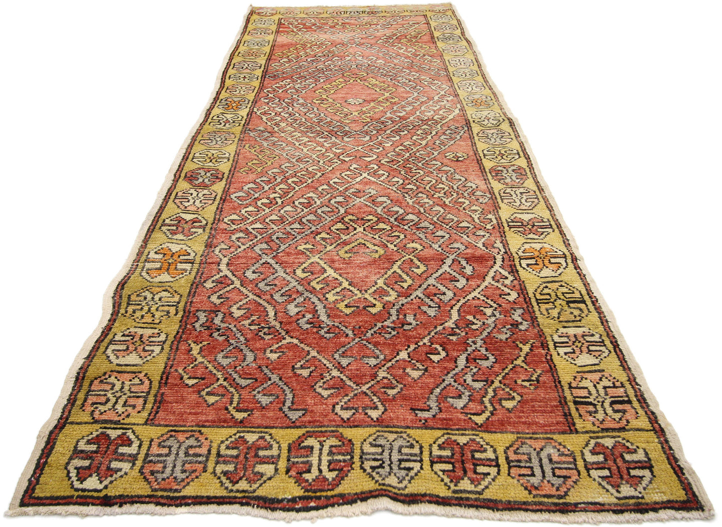 3 x 10 Vintage Turkish Oushak Rug 50144