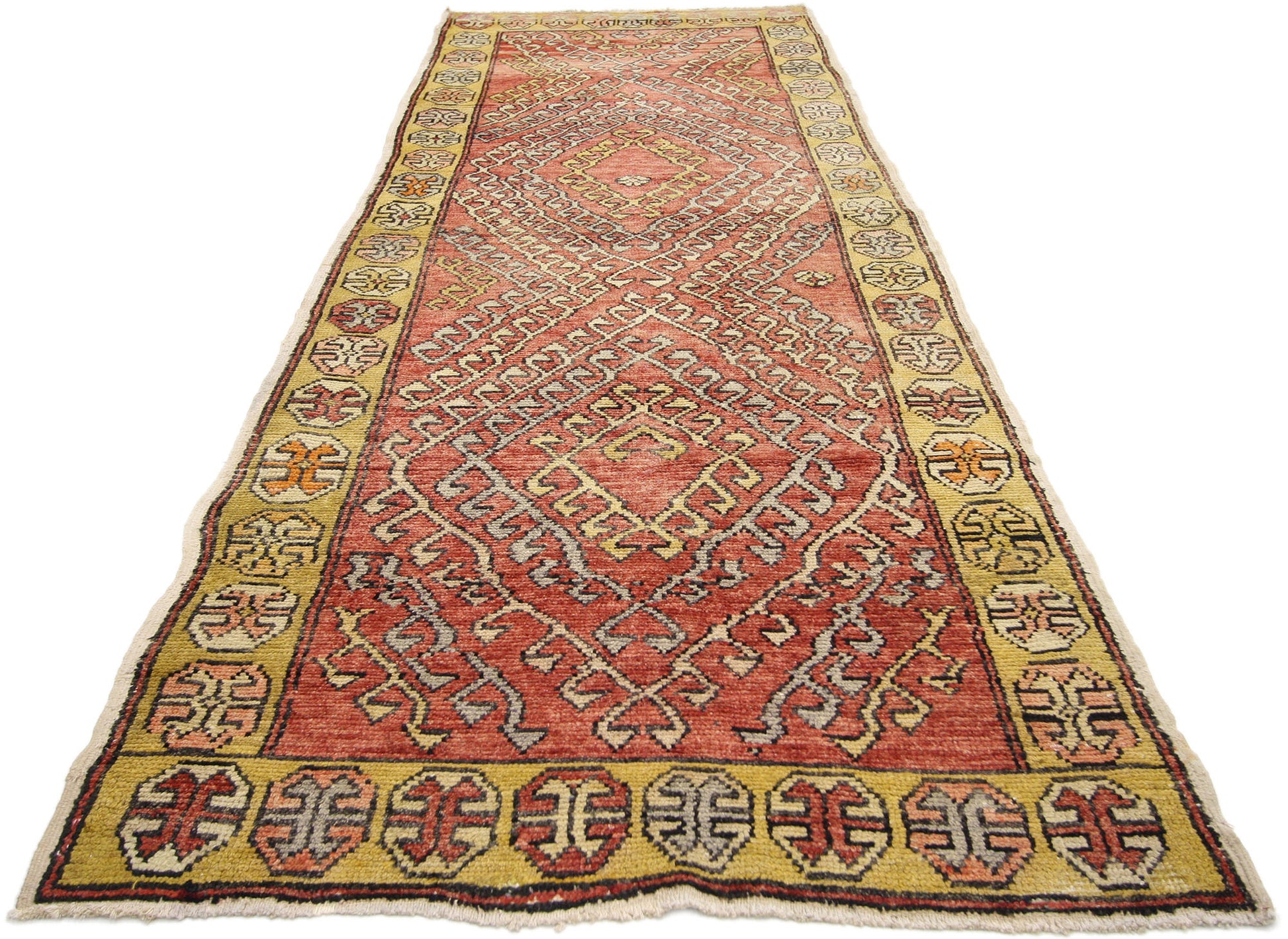3 x 10 Vintage Turkish Oushak Rug 50144