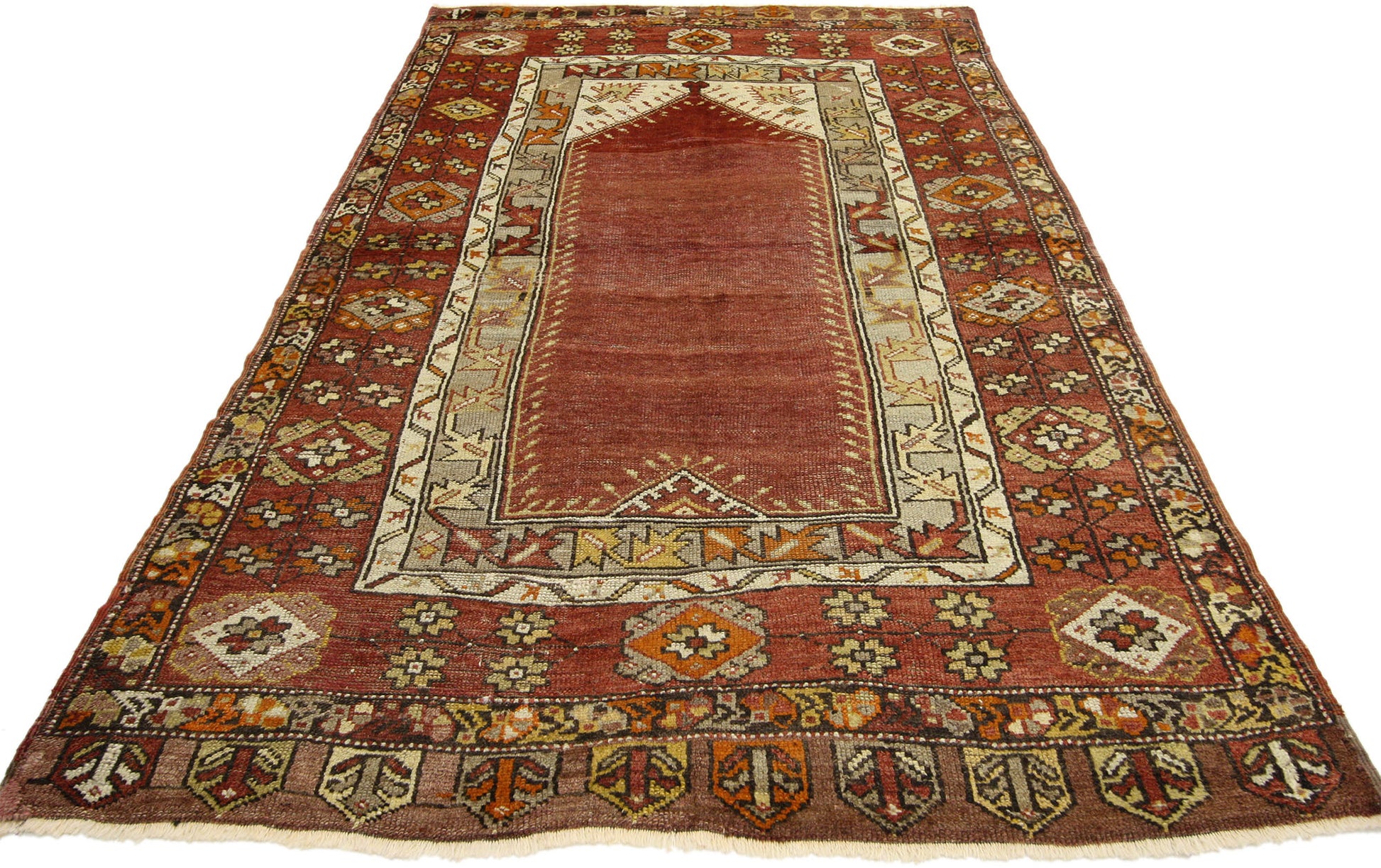 4 x 6 Vintage Oushak Rug 50147