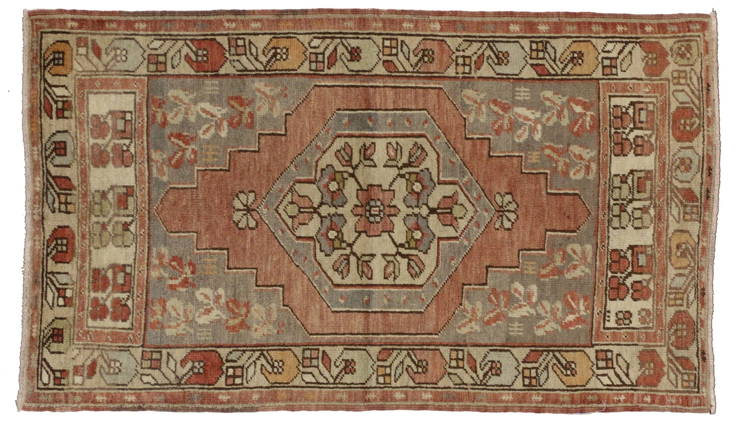 3 x 5 Vintage Oushak Rug 50154