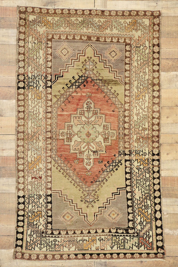 4 x 6 Vintage Turkish Oushak Rug 50161