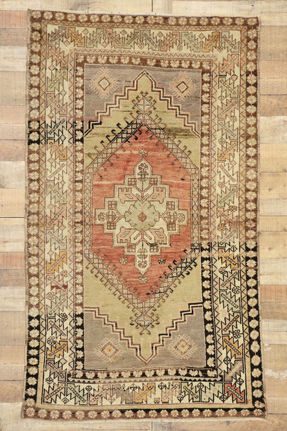 4 x 6 Vintage Turkish Oushak Rug 50161