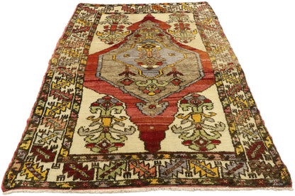3 x 5 Vintage Turkish Oushak Rug 50163