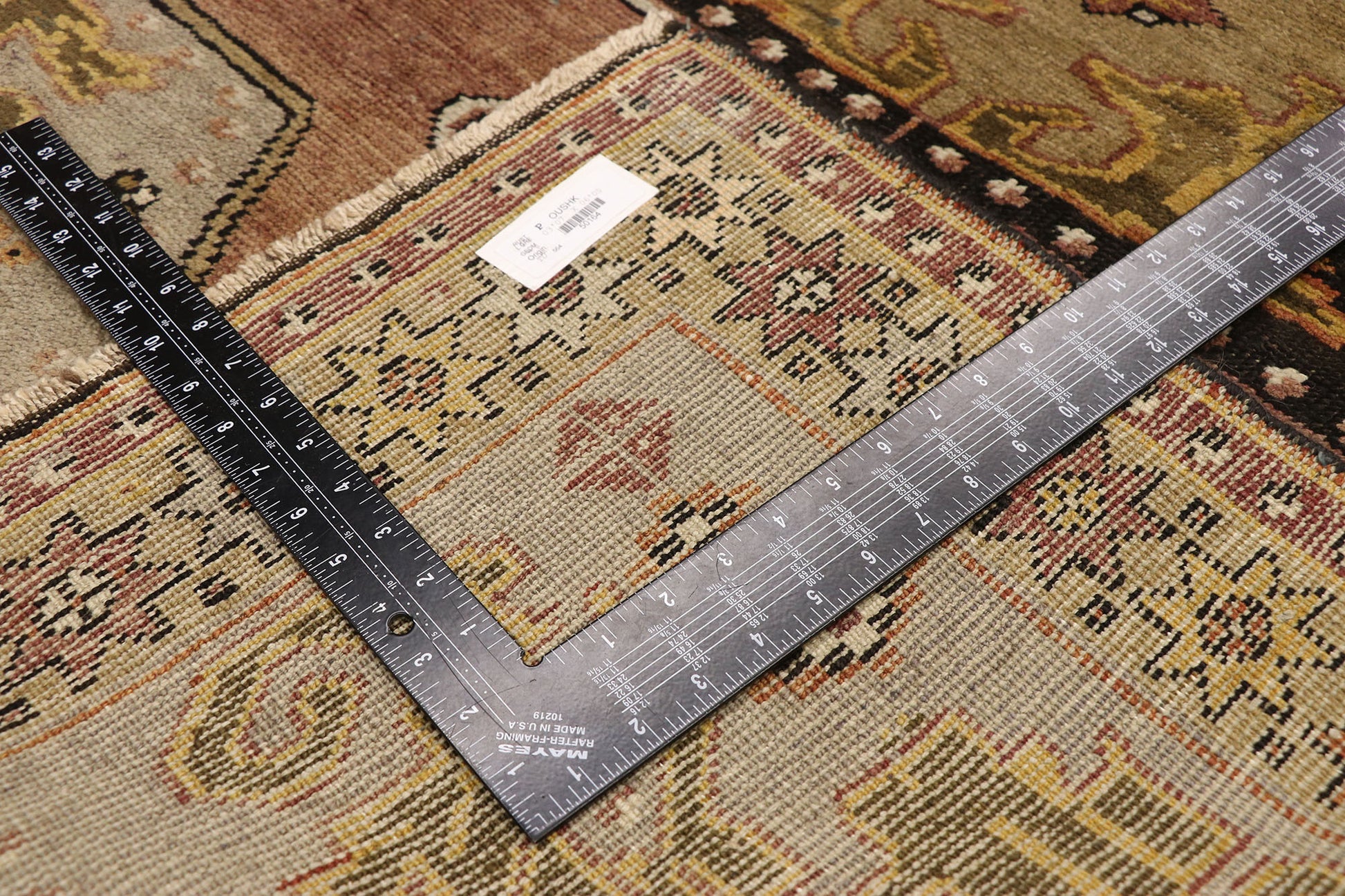 4 x 6 Vintage Turkish Oushak Rug 50164