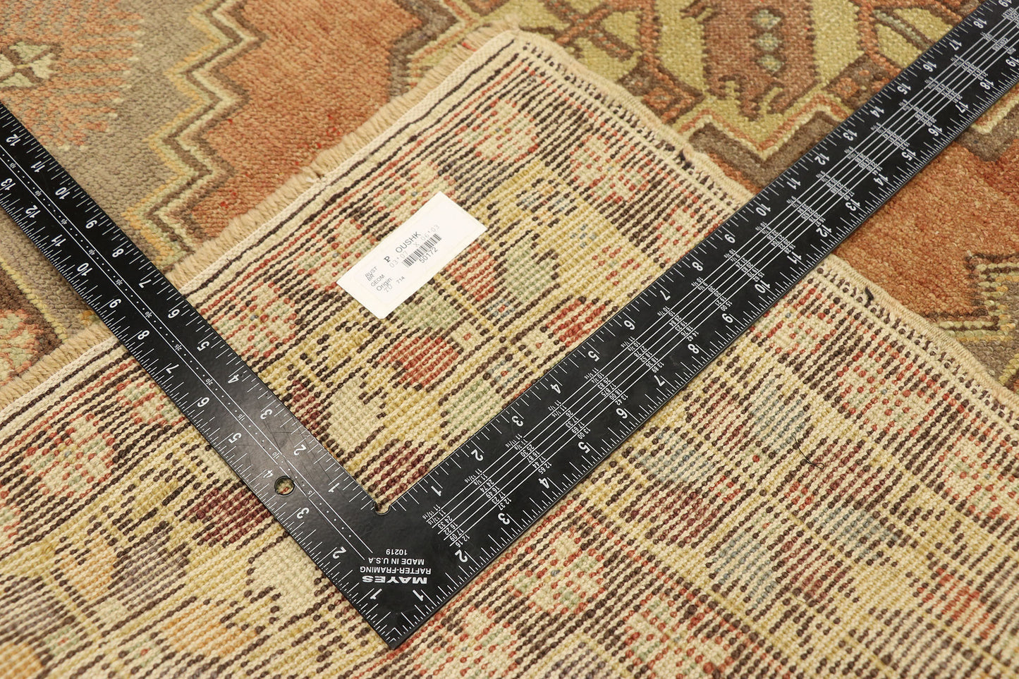 4 x 6 Vintage Turkish Oushak Rug 50172