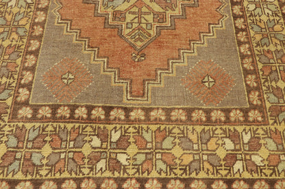 4 x 6 Vintage Turkish Oushak Rug 50172
