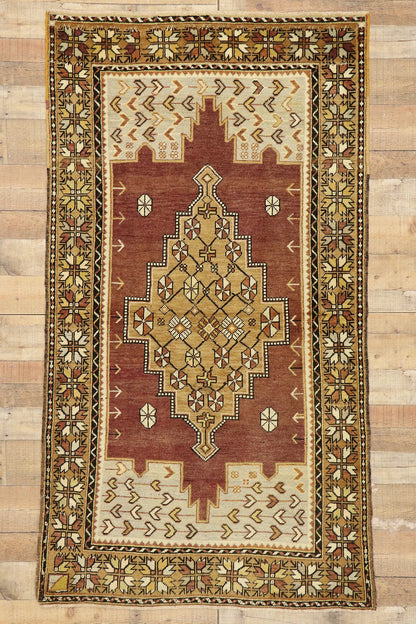 4 x 7 Vintage Turkish Oushak Rug 50176
