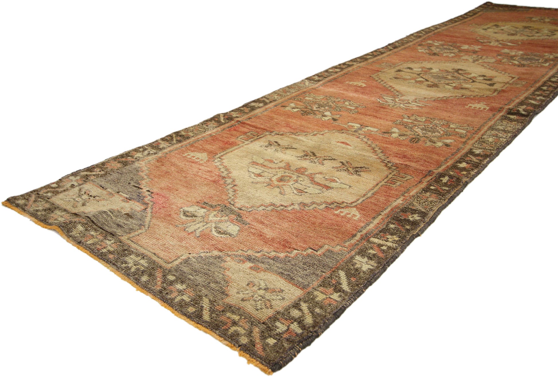 3 x 11 Vintage Turkish Oushak Runner 50190