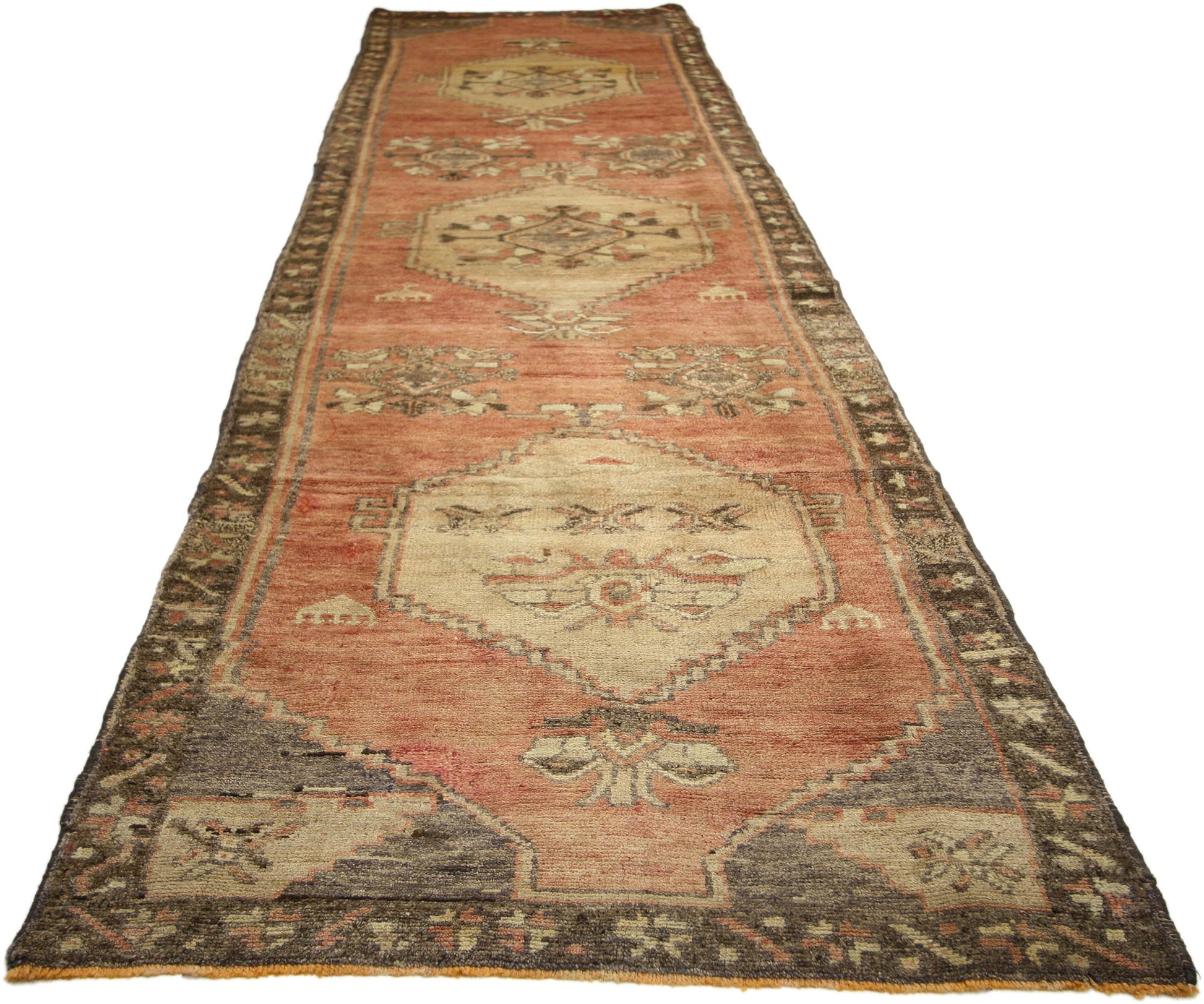 3 x 11 Vintage Turkish Oushak Runner 50190