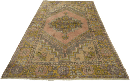 3 x 6 Vintage Turkish Oushak Rug 50192