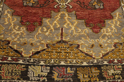 4 x 6 Vintage Turkish Oushak Rug 50194