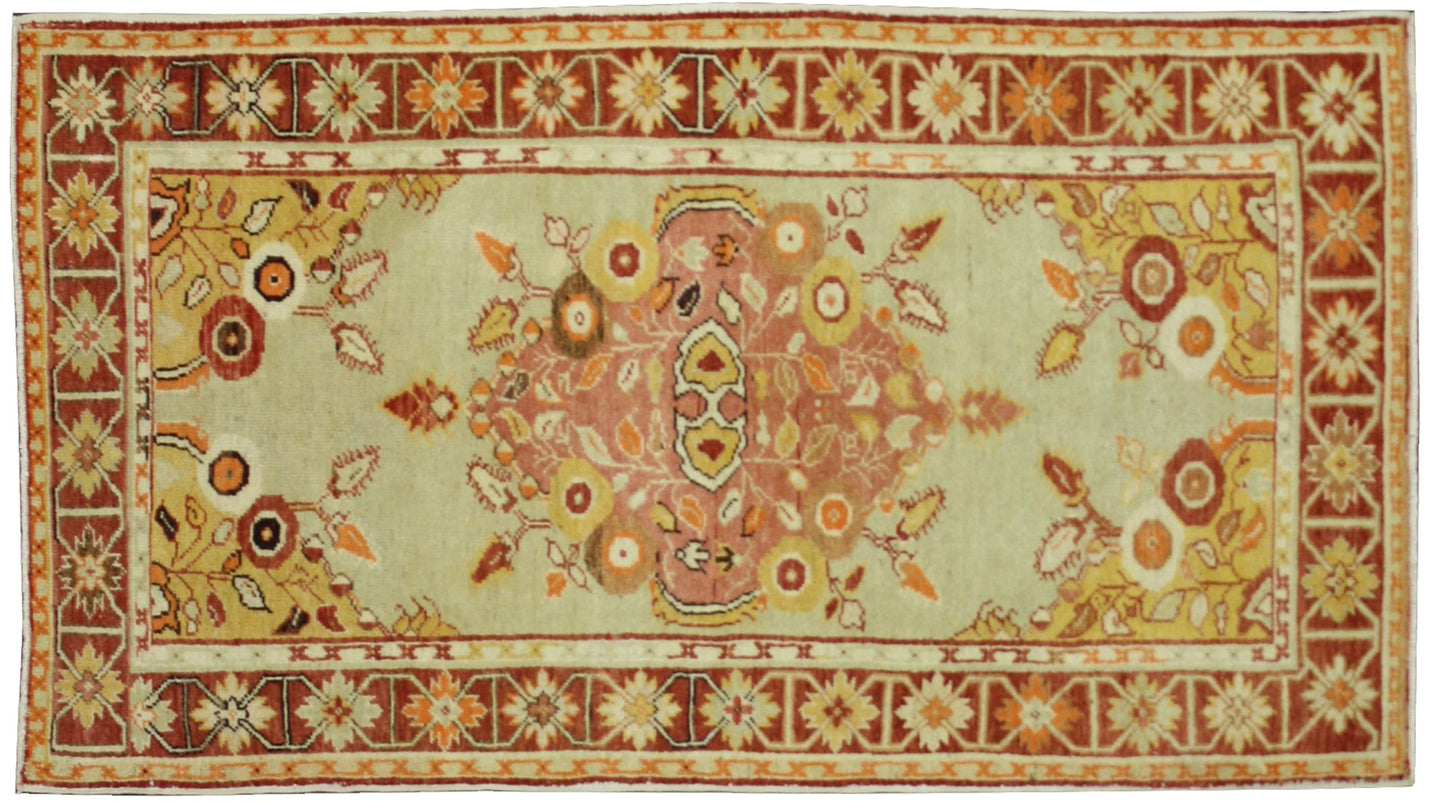 3 x 5 Vintage Oushak Rug 50195