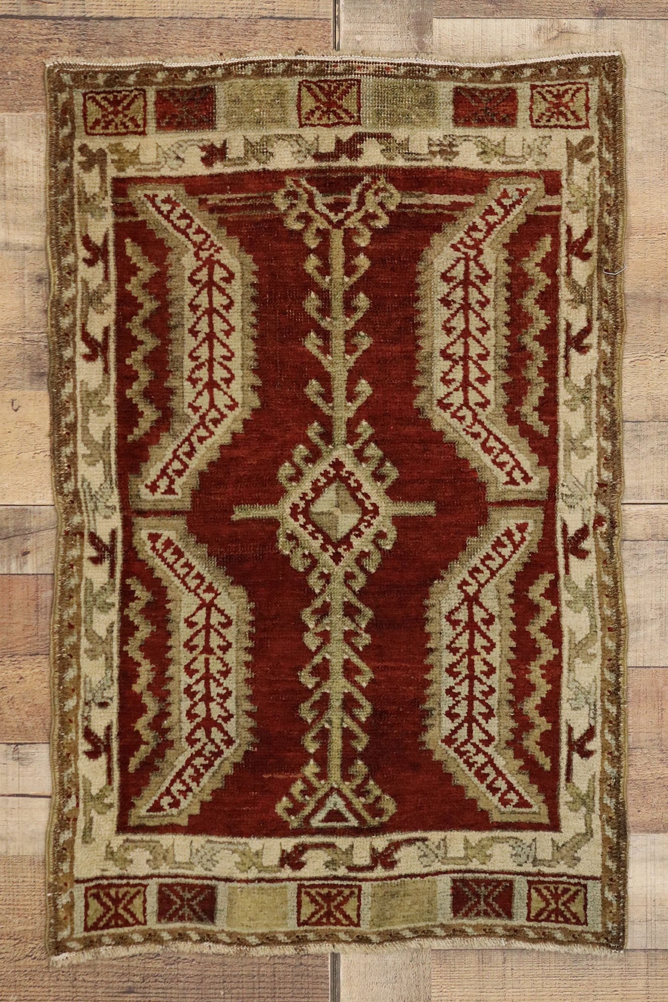 2 x 3 Vintage Turkish Yastik Rug 50205