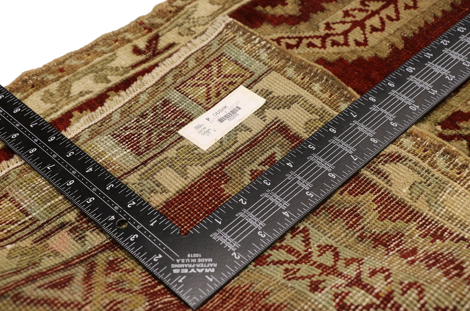 2 x 3 Vintage Turkish Yastik Rug 50205