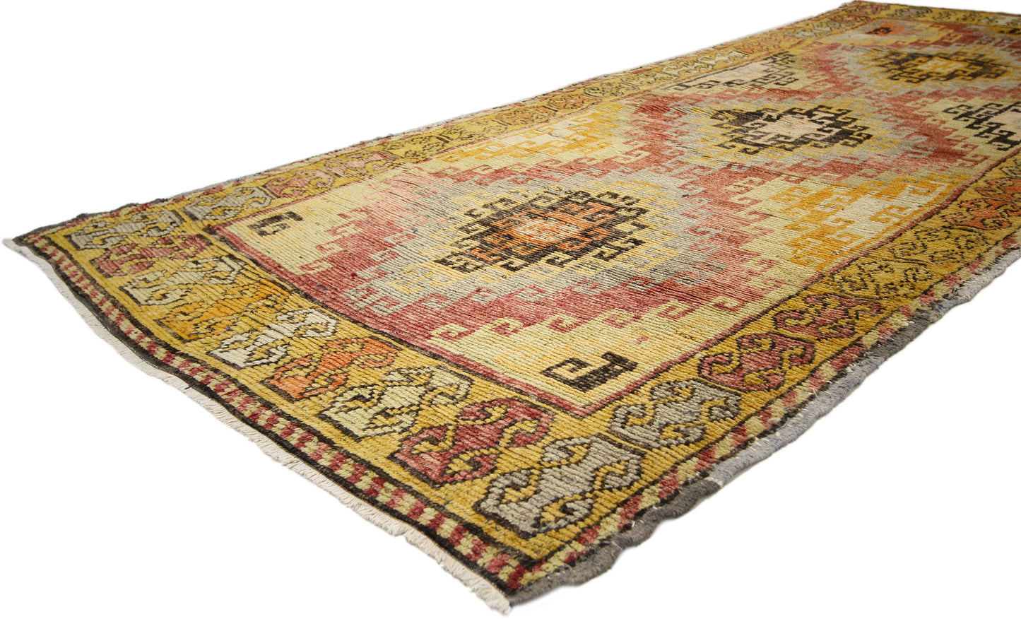 4 x 10 Antique Turkish Oushak Runner 50224
