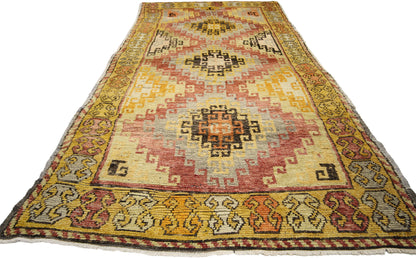 4 x 10 Antique Turkish Oushak Runner 50224