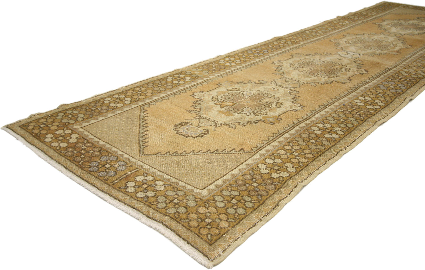 3 x 10 Vintage Turkish Oushak Rug 50230
