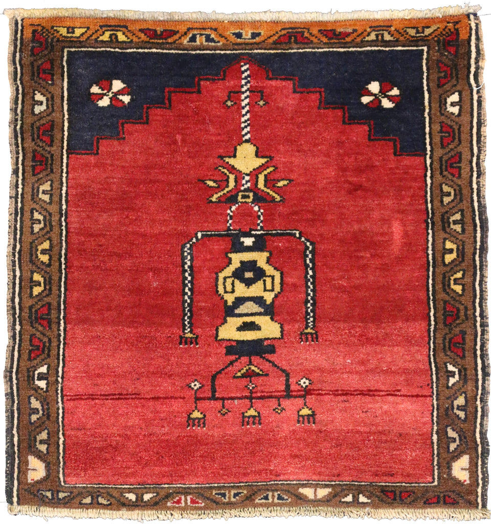 3 x 3 Vintage Oushak Rug 50235