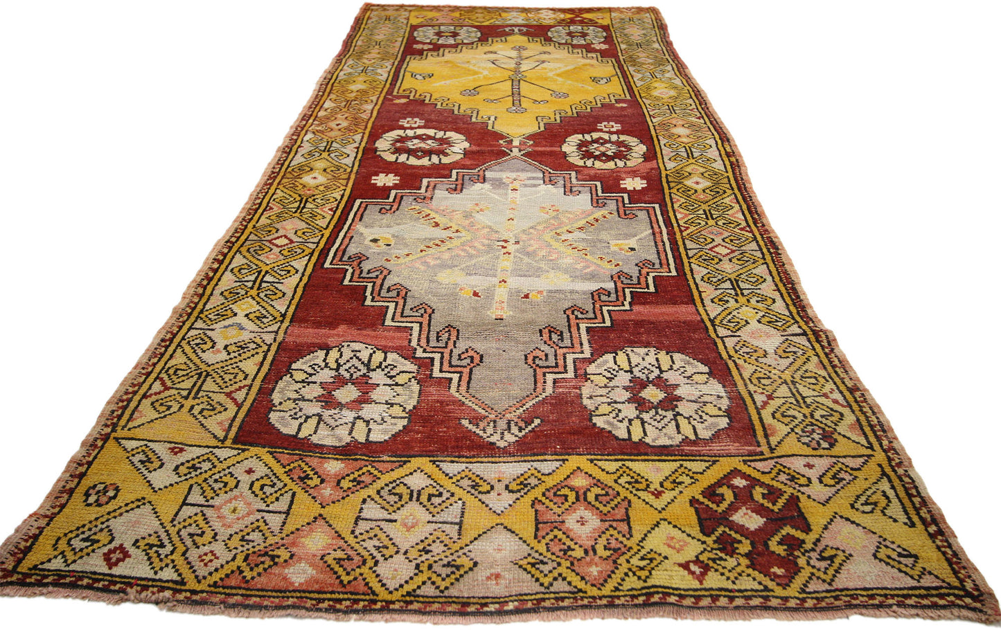 4 x 10 Antique Oushak Runner 50237