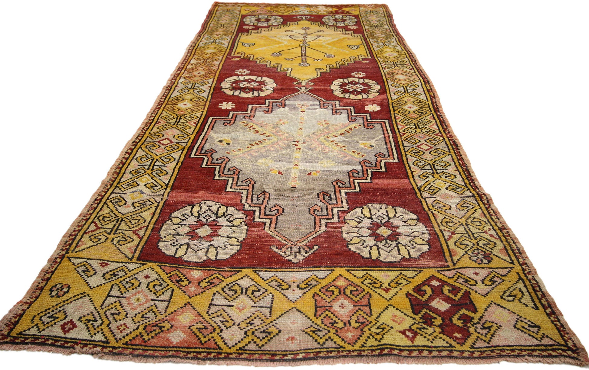 4 x 10 Antique Oushak Runner 50237