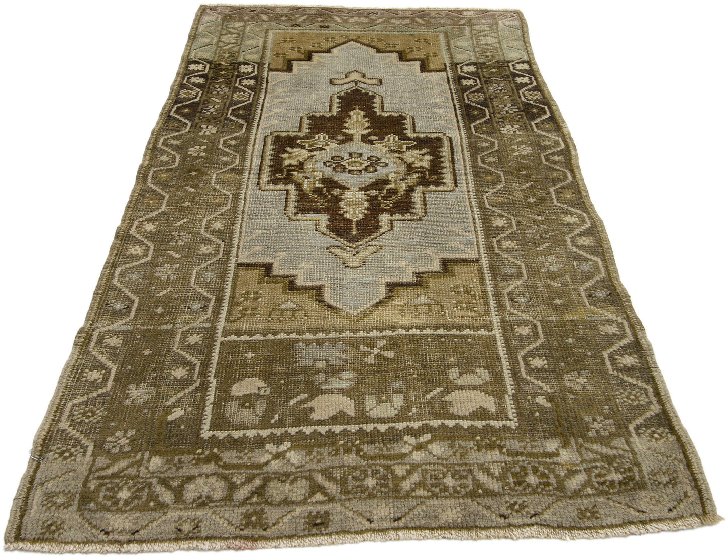 3 x 5 Vintage Oushak Rug 50239