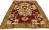 4 x 6 Vintage Red Turkish Oushak Rug 50241