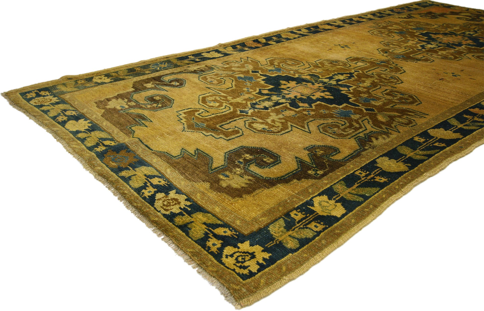 5 x 10 Vintage Oushak Runner 50242