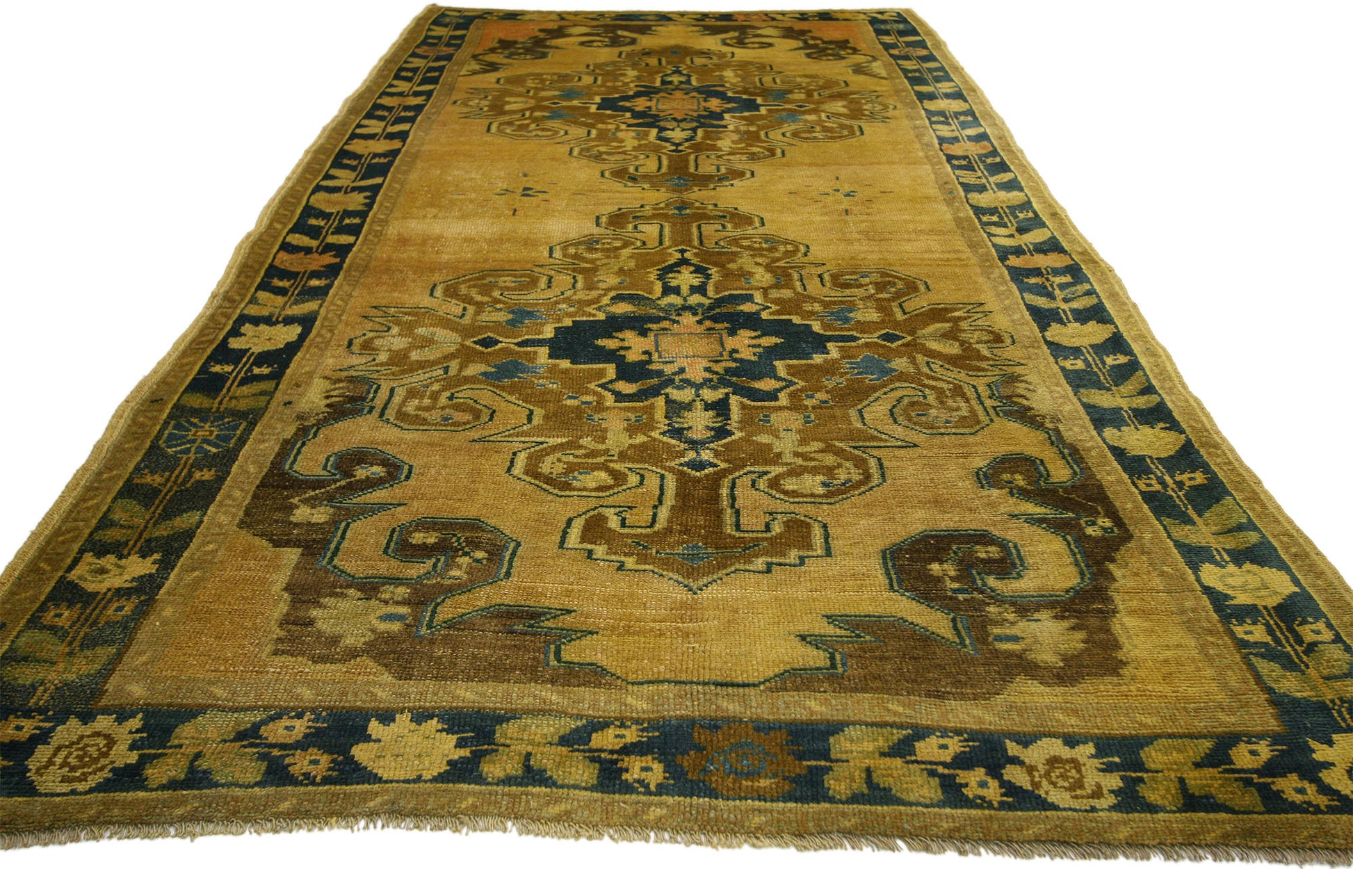 5 x 10 Vintage Oushak Runner 50242