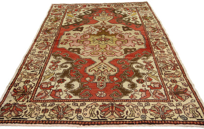 4 x 5 Vintage Oushak Rug 50249