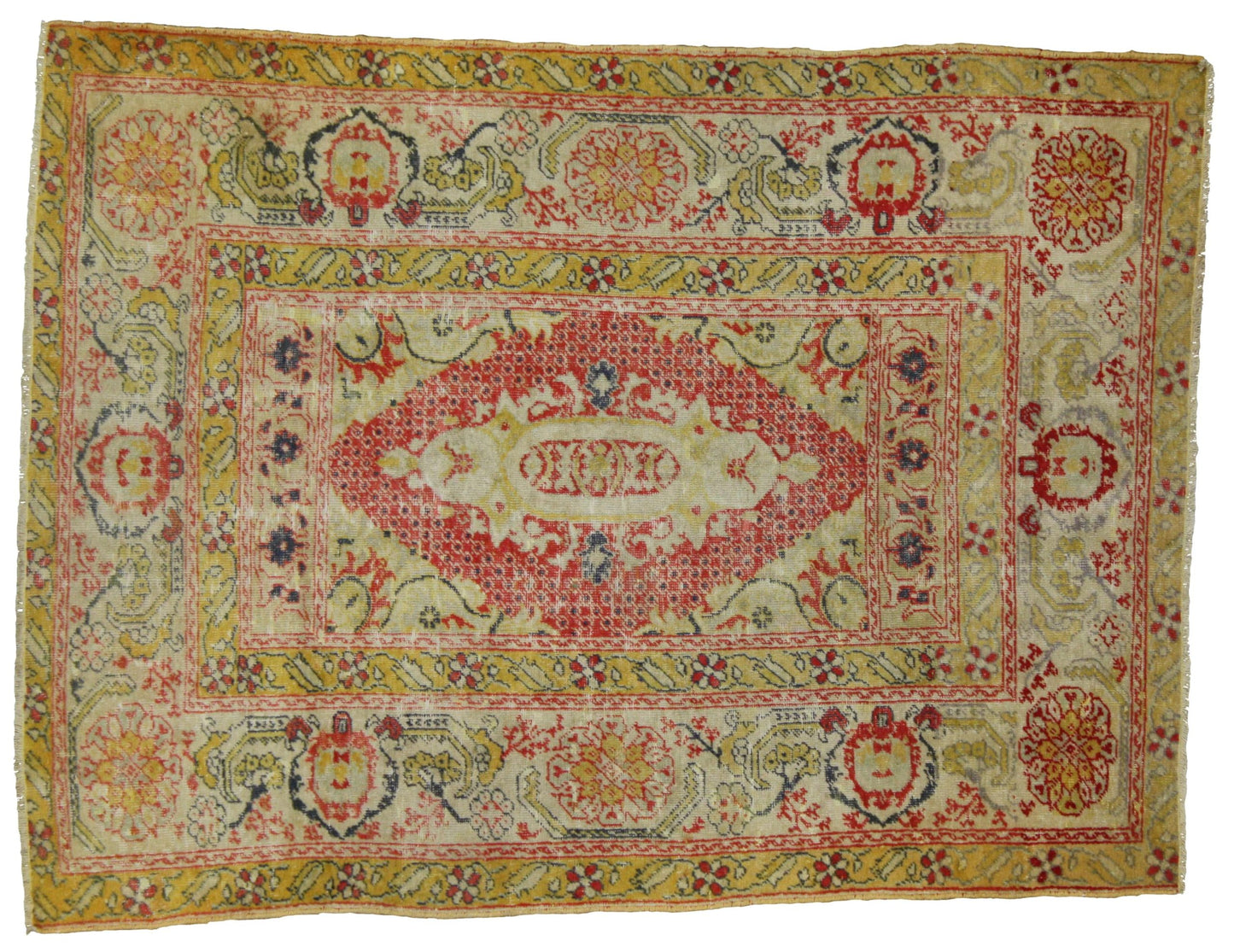 4 x 5 Vintage Oushak Rug 50272