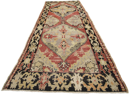4 x 10 Vintage Turkish Oushak Runner 50277