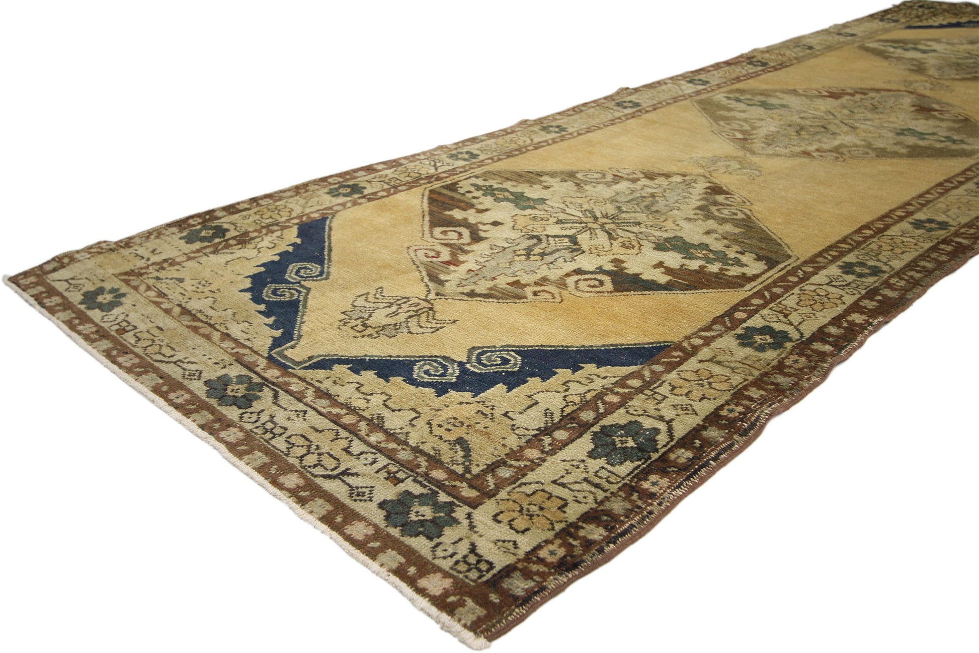 4 x 11 Vintage Oushak Rug 50279