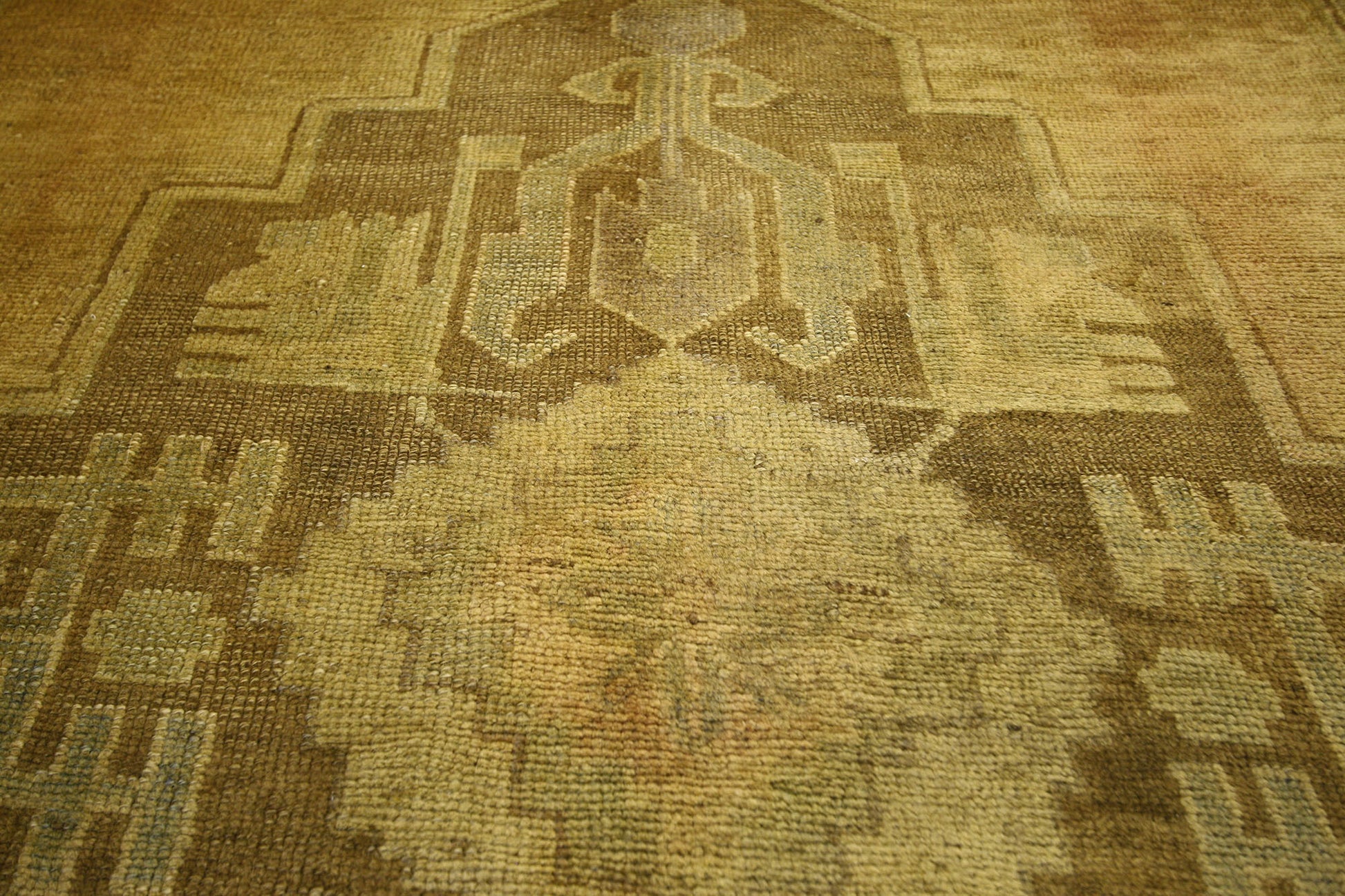 4 x 11 Vintage Turkish Oushak Runner 50280
