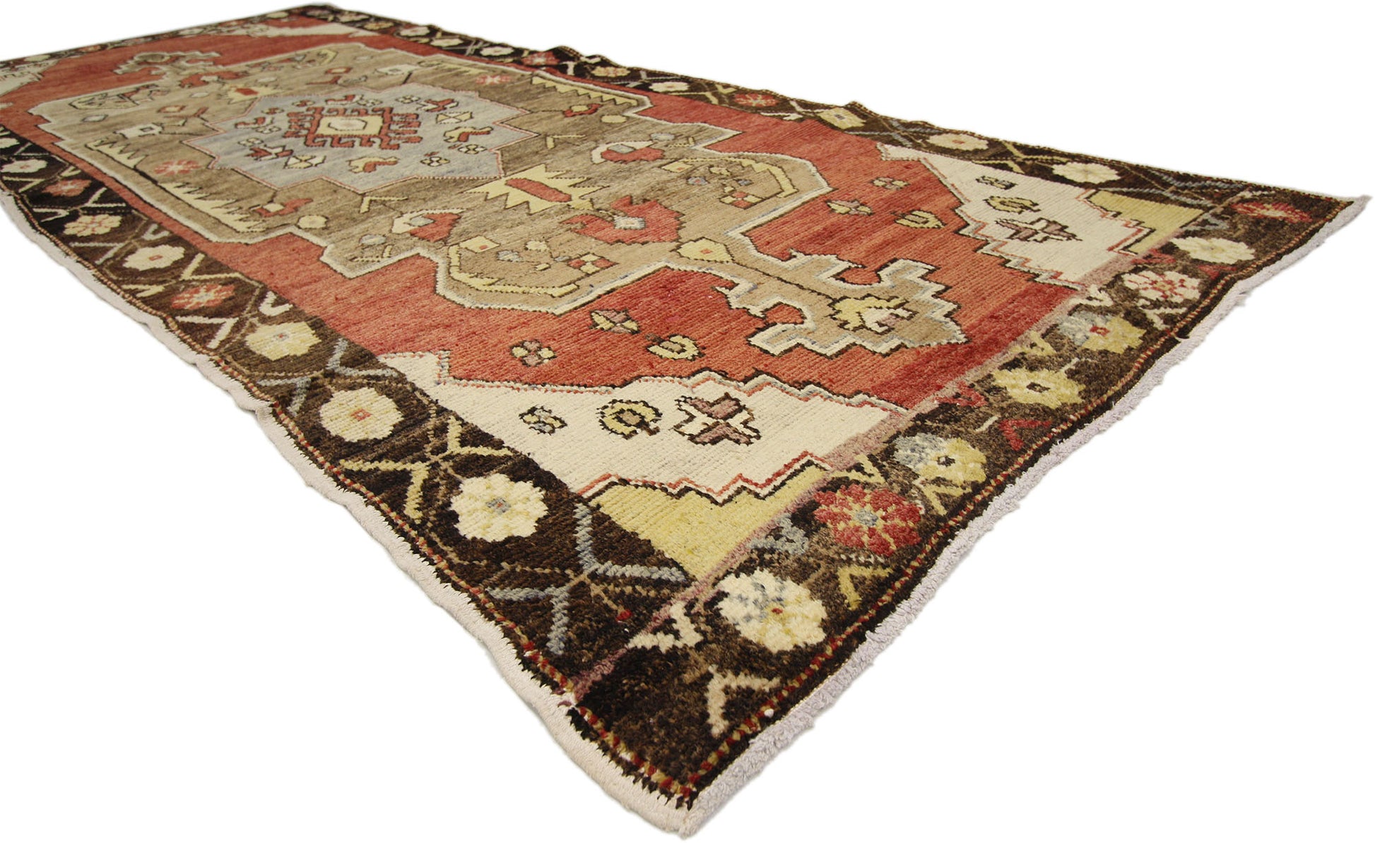 4 x 10 Antique Oushak Rug 50283