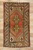 4 x 6 Vintage Turkish Oushak Rug 50289
