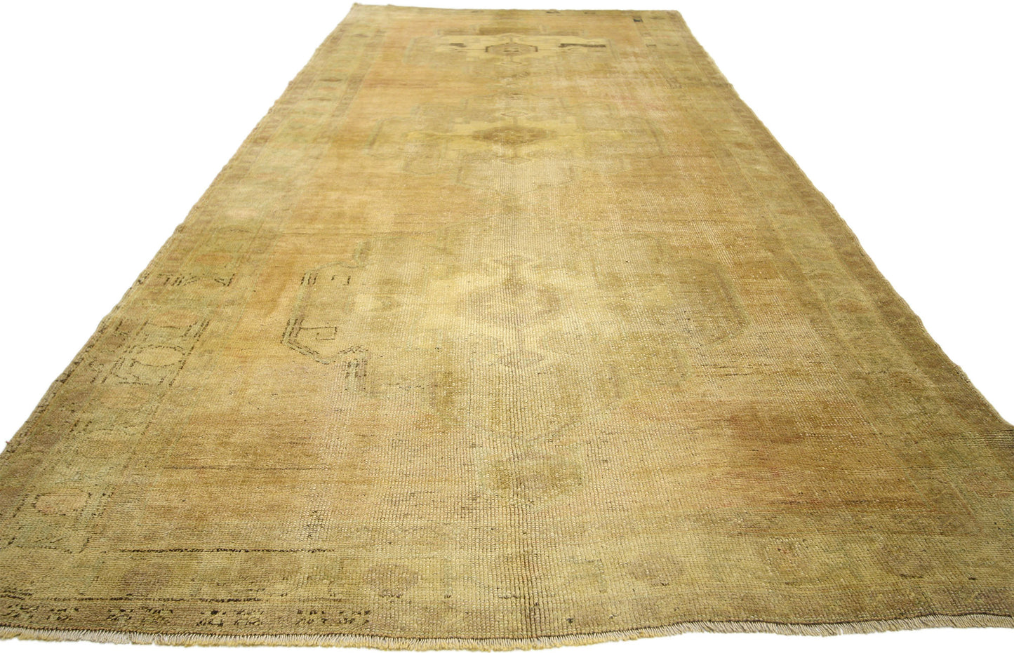 5 x 12 Vintage Turkish Oushak Rug 50296