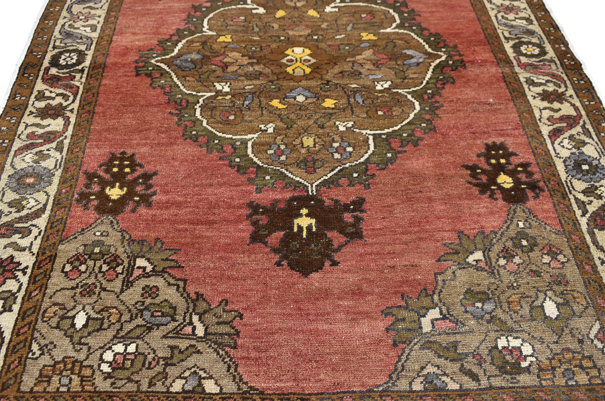 4 x 6 Vintage Turkish Oushak Rug 50303
