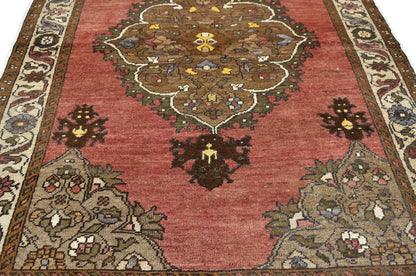 4 x 6 Vintage Turkish Oushak Rug 50303