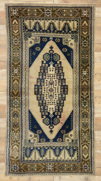 4 x 7 Vintage Turkish Oushak Rug 50304