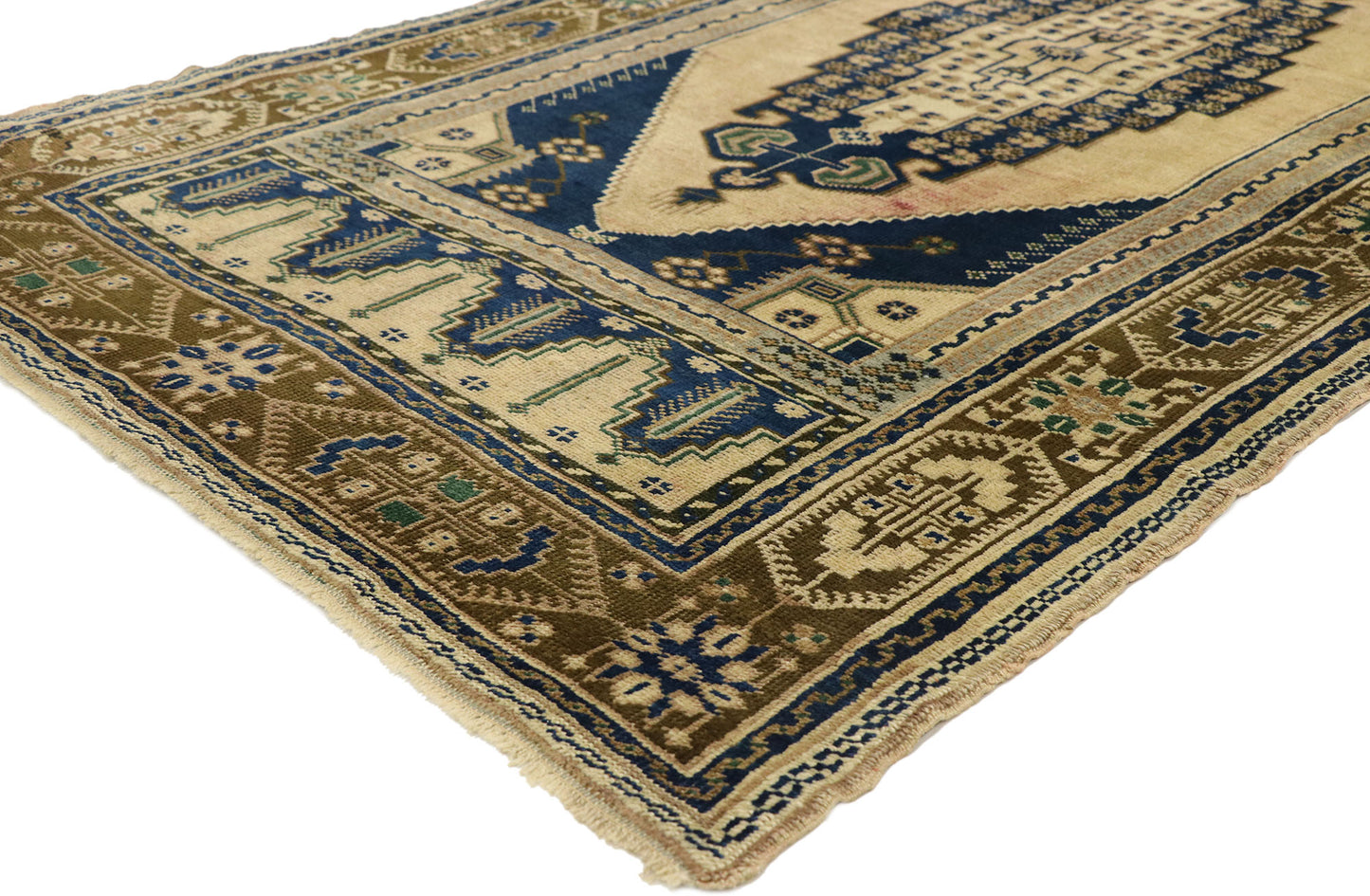4 x 7 Vintage Turkish Oushak Rug 50304