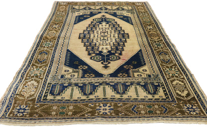 4 x 7 Vintage Turkish Oushak Rug 50304